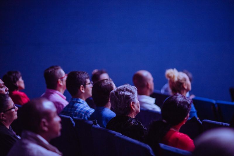 Face-to-face meetings at a corporate event